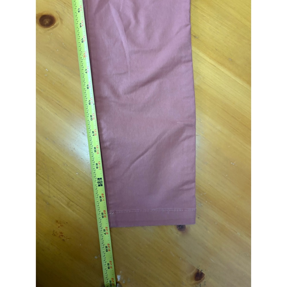 Old Navy Pixie Ankle Pants Womens 6 Mauve Pink Stretch Chino Patch Pocket - Picture 6 of 6